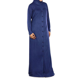 Caftan Abaya pour femmes, en polyester, longueur cheville, léger, élégant, islamique, respirant, manches longues, traditionnel, vêtement extérieur - Product Image 1