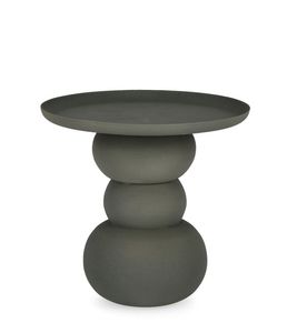 Mesa de centro redonda única de metal con patrones artísticos y acabado dorado de color llamativo, ideal para un centro de mesa llamativo - Product Image 5