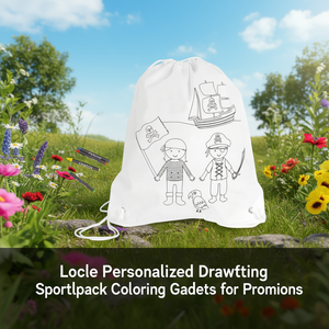 กระเป๋าเป้สะพายหลังแบบมีเชือกผูก Locle รุ่น Personalized สำหรับใส่ของใช้สีสันสดใส เหมาะสำหรับใช้เป็นของแจกในงานโปรโมชั่น - Product Image 3