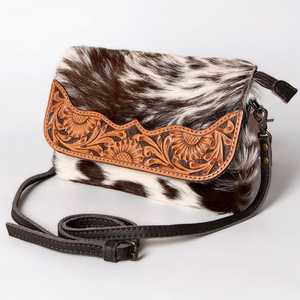 Sac à bandoulière de style western Cowgirl en cuir véritable de qualité supérieure fourre-tout décontracté en fourrure de vachette à bas prix - Product Image 1