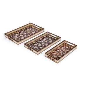 Plateau en résine époxy plateau en résine fait main moderne pour cadeau de mariage prix de gros de l'inde - Product Image 2