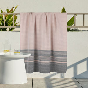 VENTA DE VERANO CALIENTE DE TOALLAS DE PLAYA CON 2 LADOS FLECOS 100% ALGODÓN 200 GSM HILO TEÑIDO DISEÑO DOBBY 70X170 CMS HECHO EN LA INDIA - Product Image 1