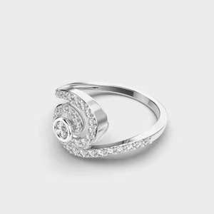 ชุดแหวนสไตล์วินเทจแหวนอาร์ตเดคโค1.50 CT ทรงกลมตัดในห้องปฏิบัติการแหวนหมั้นเพชร14K ของขวัญทองคำแข็งสำหรับเจ้าสาว - Product Image 3