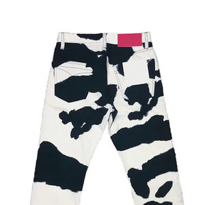 Service OEM ODM Pantalon en cuir de vachette non tissé pour homme, taille basse, coupe droite, fermeture boutonnée, style urbain, produit phare du fabricant - Product Image 5