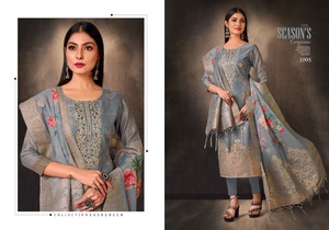 Impresión digital de jacquard de seda pesada con bordado Zari Neck Work Rayon Ethnic Long Kurtis Set con Dupatta - Product Image 6