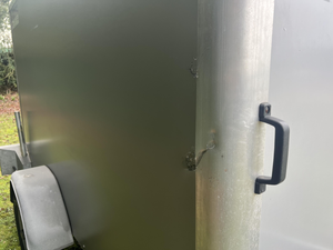 New/used 8.5x16 11.4K Enclosed <b>Cargo</b> <b>Trailer</b> with Black Out Package 200kg Payload Pewter Finish Made in at - Product Image 5