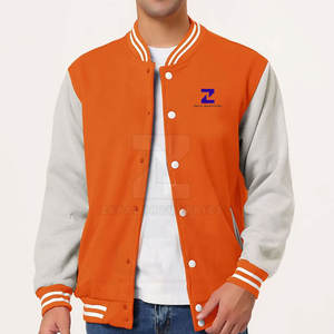 Veste universitaire personnalisée 100% coton Col montant Logo frontal Veste d'hiver chaude et durable pour les équipes scolaires et les clubs sportifs - Product Image 2