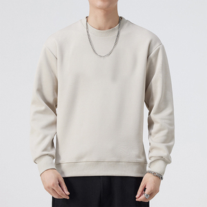 เสื้อสเวตเชิ้ตผู้ชายคอกลมแบบหนา ผ้าฝ้าย 100% สกรีนโลโก้ 3 มิติ แบบนูน  สำหรับสตรีทแวร์  บริการ OEM - Product Image 3