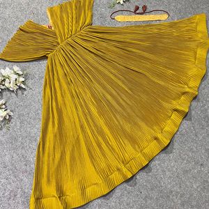 เดรสปักลายสีเหลืองสำหรับเด็กผู้หญิงเดรสลำลองงานปัก - Product Image 6
