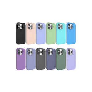 Coque en silicone liquide Netzy Light Pink pour iPhone 14 Pro, effaçable, rigide, avec design animé, compatible avec la vente au détail, Plus - Product Image 2