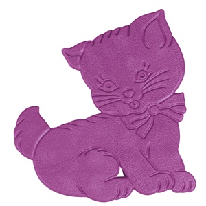 Juego de 5 pegatinas antideslizantes para ducha o bañera con forma de gatitos, 12,5x11 cm - Product Image 6