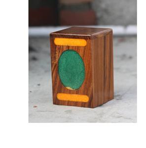 Blue Epoxy Rosewood Cremation Urn <b>for</b> Human <b>Ashes</b> Adult Burial Columbarium Wooden Box Funeral Urns - Product Image 5