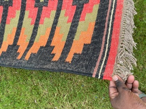 Handmade len đay kilim Thảm nhiều màu cổ điển Ấn Độ truyền thống dhurrie máy Made 6x9 Kích thước - Product Image 2