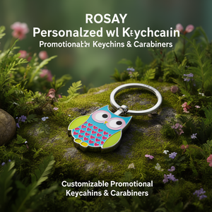 Llavero Personalizado con Diseño de Búho ROSAY, Llaveros y Mosquetones Promocionales Personalizables - Product Image 3