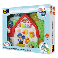 Jouet musical éducatif en plastique Sons d'animaux Ferme du soleil matinal pour enfants 12M+ (2 piles AA requises)