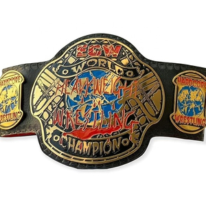 ECW Hardcore World Heavyweight Wrestling Championship cintura per adulti di qualità genuina 2MM nera - Product Image 4