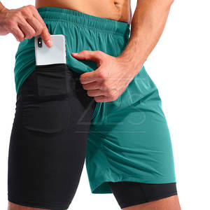 Meilleur short 2 en 1 en tissu Short 2 en 1 léger sur mesure pour la vente en ligne Fabriqué au Pakistan - Product Image 1