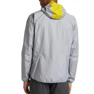 Chaqueta cortavientos para correr de calle alta para hombre, transpirable, cómoda, de secado rápido, chaqueta cortavientos deportiva informal de talla grande - Product Image 2