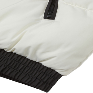 Chaqueta acolchada de invierno para mujer de color blanco y negro sólido al por mayor, jersey de relleno de algodón de tela transpirable con logotipo personalizado, chaqueta de burbujas - Product Image 2