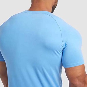 Wholesale Custom Printed Cotton/Polyester Gym Regular Fit Breathable Anti-Wrinkle <b>T</b>-<b>Shirt</b> Hot Selling Latest - Product Image 3