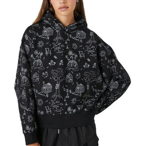 Sudadera con Capucha de Invierno para Mujer, Talla Adulto, con Logotipo Personalizado, de Alta Calidad, Estilo Vintage, Holgada, de Algodón, Antibolitas y Transpirable - Product Image 1