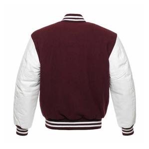Abrigo de invierno de lona de alta calidad de talla grande para hombre último diseño transpirable Varsity Letterman chaqueta con cuello levantado precio al por mayor - Product Image 6