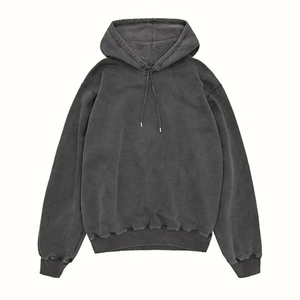 Sudadera con Capucha Oversize de Algodón 100% con Hombros Caídos y Estampado Personalizado para Hombre, Estilo Vintage, Venta al por Mayor - Product Image 3