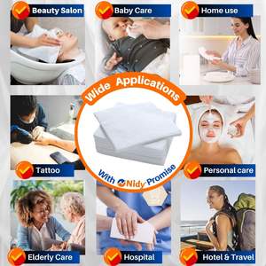 Serviette jetable NIDY Confort |   Serviettes jetables douces, absorbantes et hygiéniques pour salon, spa, hôtel et voyage. - Product Image 2