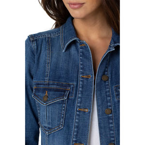 Nueva chaqueta vaquera desgastada de alta calidad a la moda Otoño Invierno manga larga diseño personalizado transpirable algodón lana OEM - Product Image 2