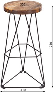 Fancy kitchen <b>bar</b> <b>stool</b> metal brown coffee table wholesale for office home restaurant living room garden decoration hot selling - Product Image 4