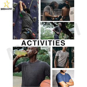 Paquete de 4 Camisetas Deportivas para Hombre, Camisetas de Gimnasio con Cuello Redondo de Alto Rendimiento Atlético - Product Image 3