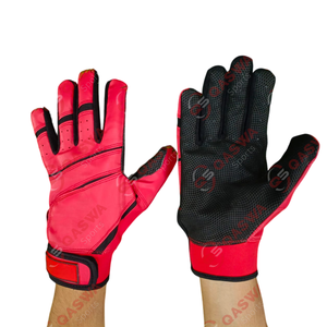 ถุงมือตีเบสบอลทำจากหนังสำหรับผู้ใหญ่ถุงมือซอฟต์บอลน้ำหนักเบาสไตล์ใหม่ออกแบบโลโก้ได้ตามต้องการ - Product Image 1