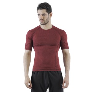 2025 camisetas deportivas de compresión personalizadas para hombres, camisetas musculosas de secado rápido, camisetas 100% de algodón con MOQ bajo, camisetas de manga corta de gran tamaño - Product Image 1