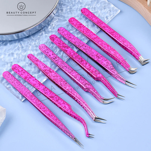 OEM Lash Tweezers With Cardboard <b>Box</b> Packaging Customized Color Eyelash Tweezers Highest Quality OEM Service Steel Eco-Friendly - Product Image 6