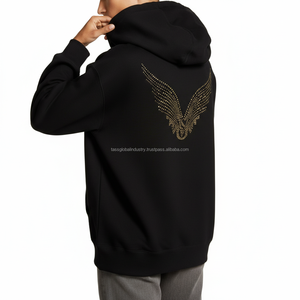 เสื้อฮู้ดผู้ชายสไตล์อินเทรนด์ เหมาะสำหรับสวมใส่ทุกวัน แฟชั่นสตรีทสไตล์ ชุดลำลอง ผ้าฝ้ายผสม - Product Image 5