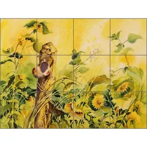 Mural de azulejos de cerámica Backsplash Cullar Country Life Paisaje Arte WC127 Mural de pared - Product Image 1