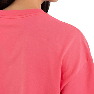 Camisetas recortadas de manga corta con cuello redondo para damas jóvenes, ropa de punto de diseño personalizado OEM de buena calidad para mujeres de Bangladesh - Product Image 5