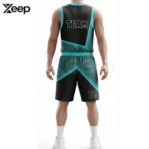 Tenue de basketball active pour homme en polyester, séchage rapide, légère, respirante, confortable et flexible - Product Image 5