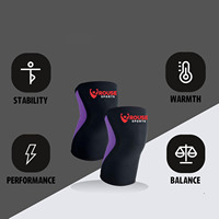 Vente en gros personnalisée, genouillères en néoprène de 7 mm, musculation, compression, soutien du genou, OEM ODM