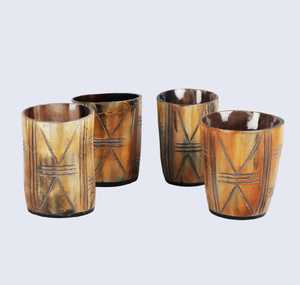 Vaso de Cuerno Artesanal, Diseño Rústico Elegante, para Uso Diario, Cristal de Cuerno de Alta Calidad por AALIYAN IMPEX - Product Image 2
