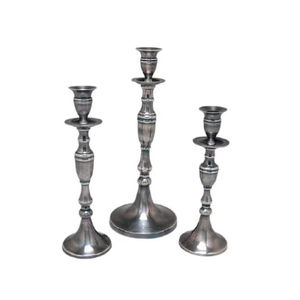 Ensemble de bougeoirs en métal de style vintage, grand bougeoir décoratif pour la décoration de la maison, table à manger, événement de mariage, style - Product Image 1