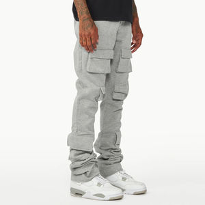 Pantalones de chándal acampanados con cierre de cordón de cintura media ligeros e informales para hombre - Product Image 2