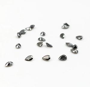 Diamant noir pierres à facettes forme de poire naturelle coupe lâche pour bijoux personnalisés haute qualité coupe pierre diamant perle en gros - Product Image 4