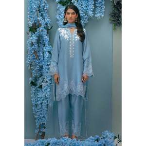 Ensemble chemise et dupatta élégant Periwinkle Dream - Product Image 1
