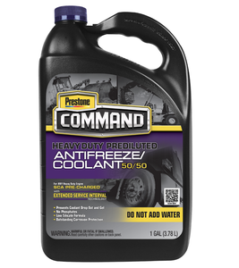 Lubricante Automotriz Prestone Command SCA-Precharge 50/50, Aceite de Motor Antidesgaste, Cumple con SAE, Hecho en EE. UU. (AFC10100/F) - Product Image 1