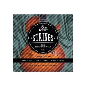 GUITARRAS EKO-EL946 Corde per elett. 09-46 C. L. Set/6 Juego de cuerdas de guitarra eléctrica niqueladas - Product Image 1