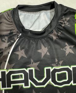 Crew Fitness T-shirts de fitness pour hommes 100% polyester Sublimation surdimensionné ajusté col rond chemise à manches en tissu tricoté couleur - Product Image 5