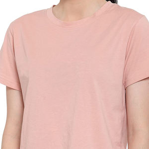 OEM Wholesale Breathable Cotton 2 Pieces Twin <b>Set</b> for <b>Women</b> Comfortable Summer <b>Short</b> Sleeve T-<b>Shirt</b> & <b>Shorts</b> <b>Set</b> - Product Image 4