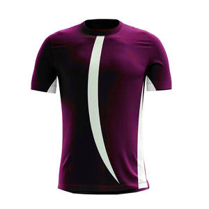 Camiseta deportiva ligera para hombre, tela de poliéster/algodón transpirable personalizada, patrón de impresión por sublimación transpirable - Product Image 5