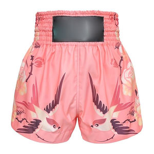 กางเกงขาสั้นมวยไทยน้ำหนักเบาออกแบบได้ตามต้องการกางเกงคิกบ็อกซิ่งสำหรับผู้ใหญ่อุปกรณ์ฝึกชกมวยกางเกงขาสั้นแบบไทย - Product Image 1